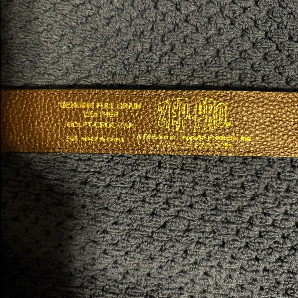 Mens University of Oklahoma leather belt